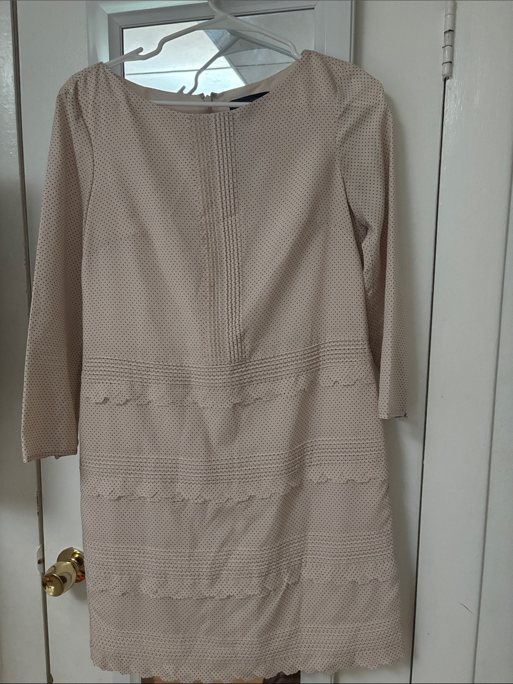 Banana Republic Light Pink Long-Sleeve Shift Dress